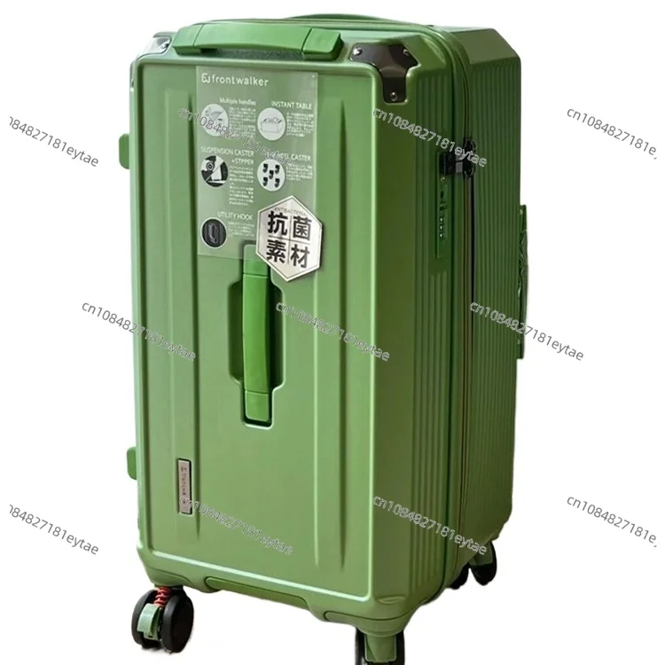 

Чемодан прочный, утолщенный и долговечный, а женский ящик для пароля большой емкости бесшумный, а универсальное колесо.