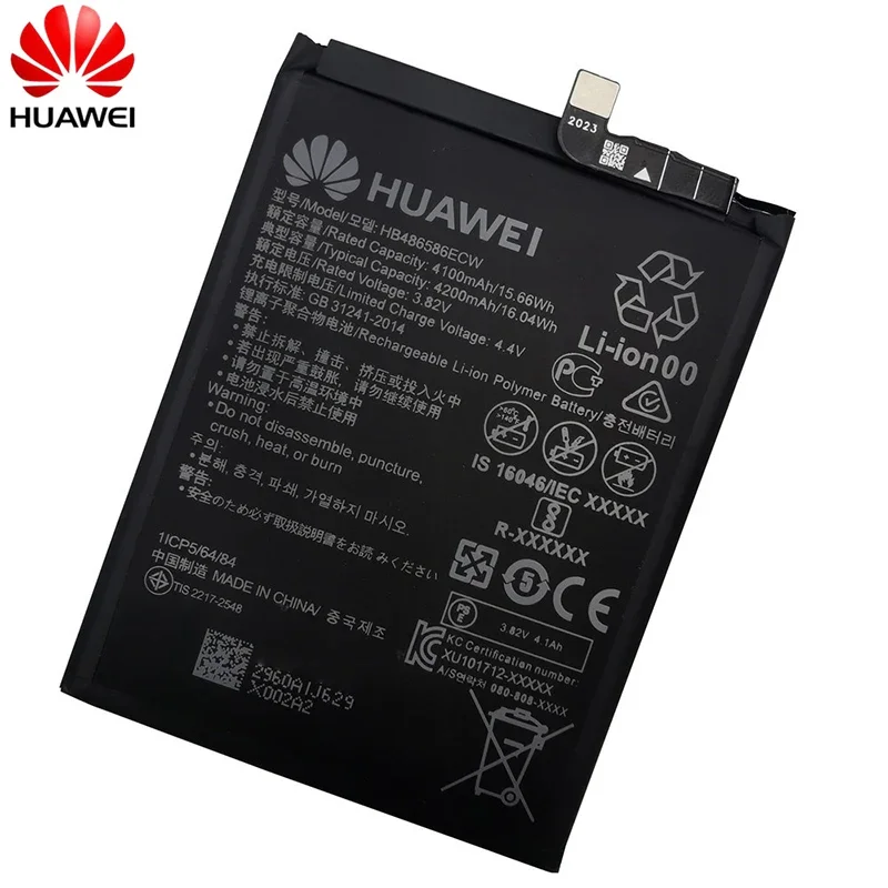 Original 4200mAh HB486586ECW Replacement Mobile Phone Battery For Huawei Mate 30 Mate30 Pro Nova 6 Nova6 SE / Honor VIew 30 V30