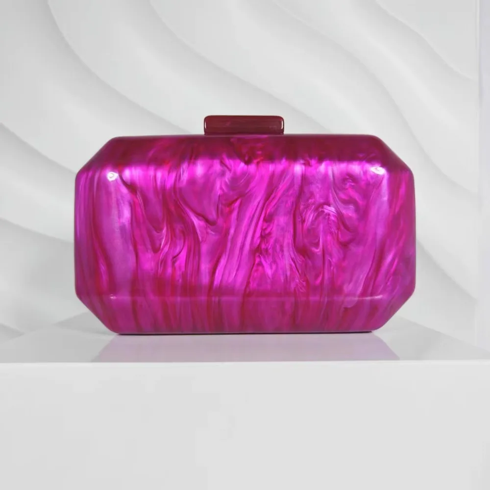 

Marble Sequin Fashionable Acrylic Small Square Evening Clutch Shoulder and Crossbody Ladies Bag for Beach and Dinner Party