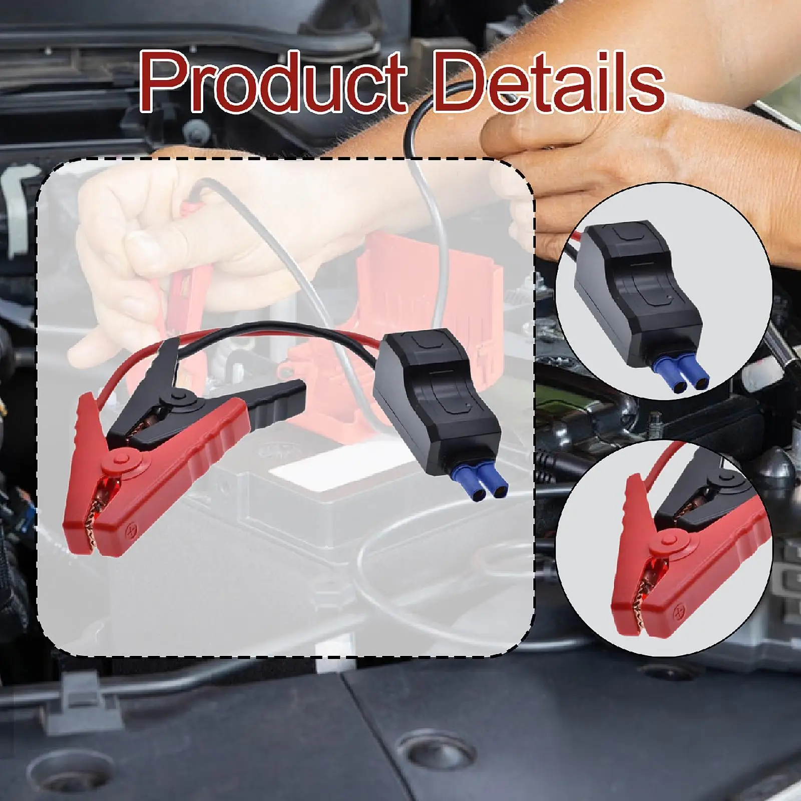 كابل Jump Starter مع مشابك البطارية، استبدال الملحقات المرنة للشاحنة