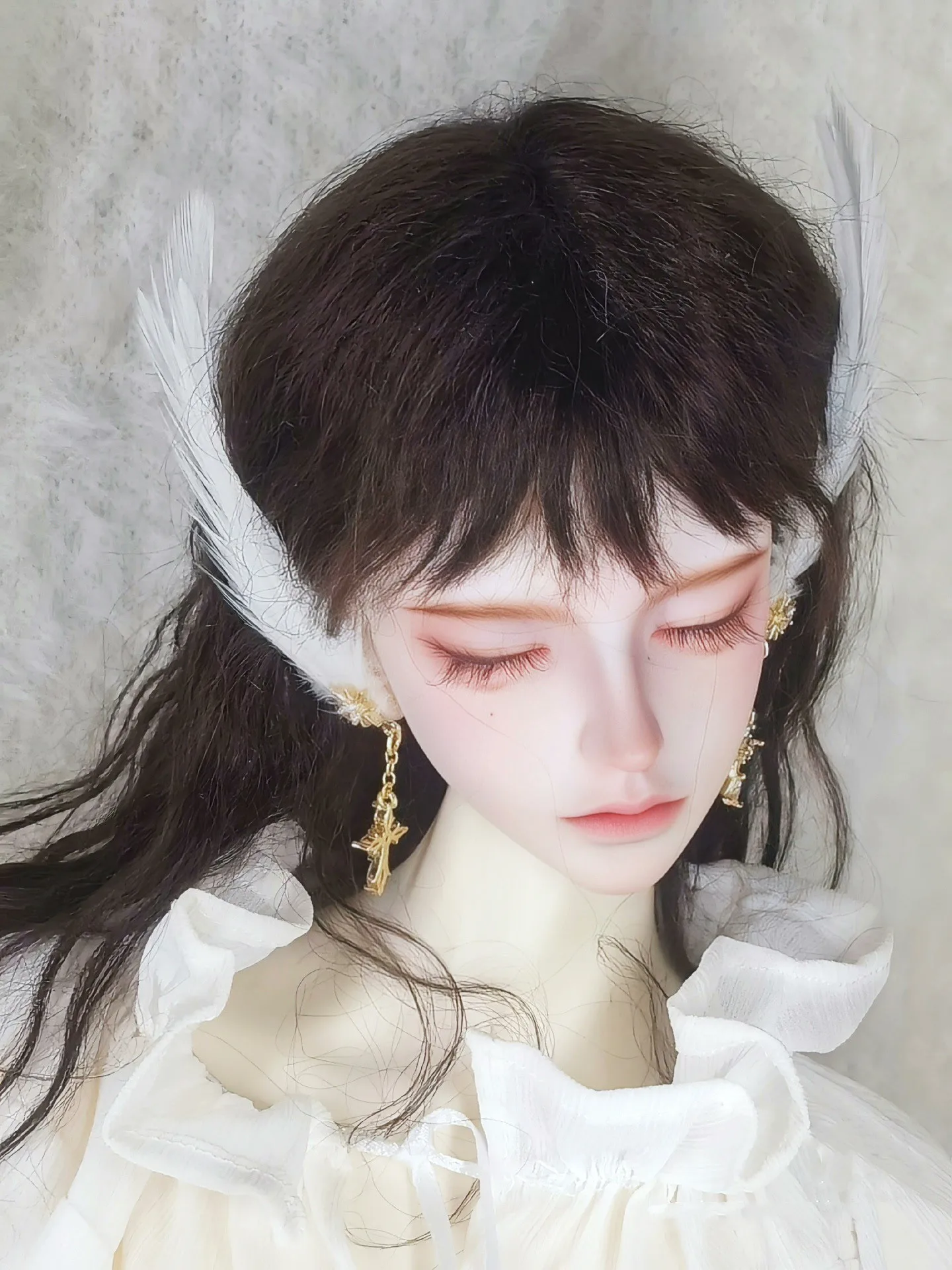 New Style Feather Earrings, 1/3 1/4 BJD Doll Jewelry Toys