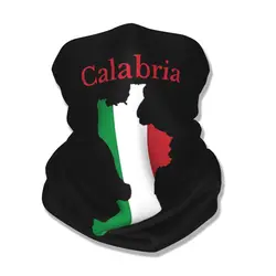 Calabria Map Italy Flag Italian Region Bandana Neck Gaiter Printed Balaclavas Face Scarf Warm Cycling Fishing Adult Washable