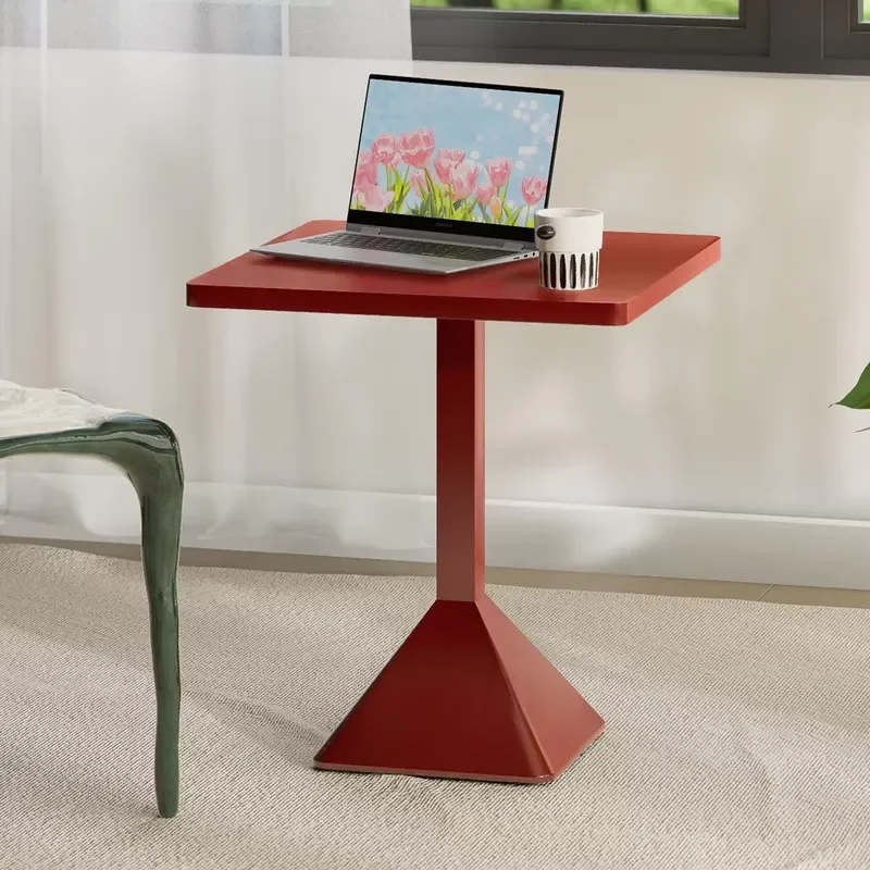 Ouyun Light Coffee Table Small Square Modern Side Table for Living Room Bedroom Balcony Small Apartment