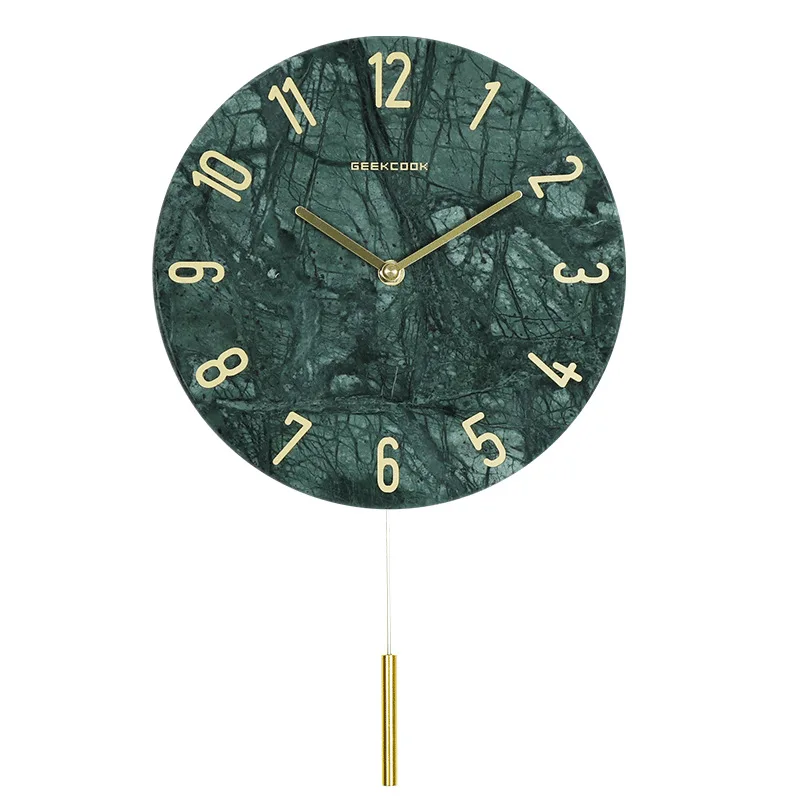 

Nordic Marble Wall Clock: Dream Dali Modern Minimalist Furnishings Ornament Mute Clock Reloj De Pared Wall Decor