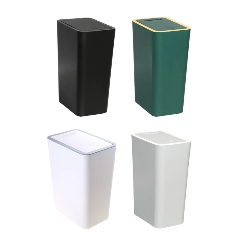 Trash Can Press Top Large Capacity Garbage Bin With Lid Trash Can for Home and Offices