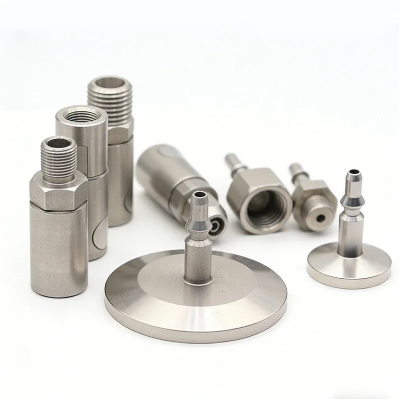 Stainless Steel Push-In Quick Couplings (Male/Female) Compatible with STAUBLI RBE03.2100