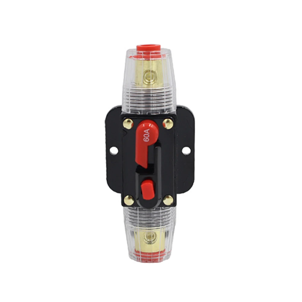 Resettable Circuit Breaker 20A 30A 40A 50A 60A 80A 100A 125A 150A Car Truck Resettable Fuse Short Protection Fuse Holder