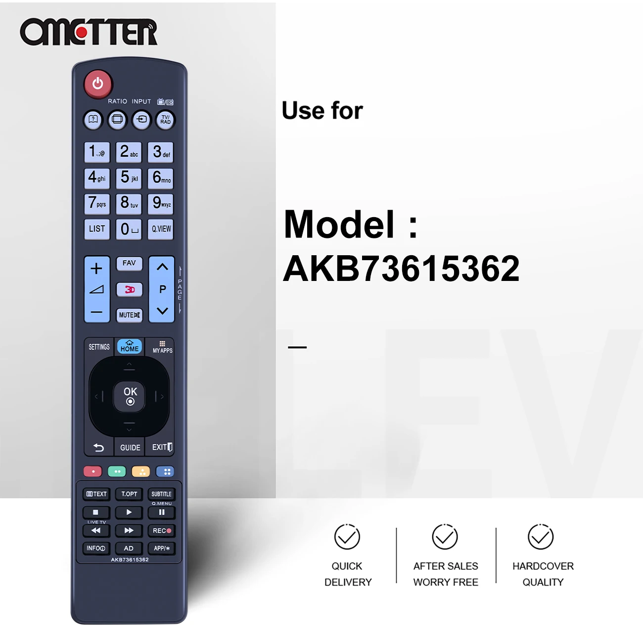 AKB73615362 For 4K LCD TV Remote Control 42PM470T-ZA 50PM4700-ZA 50PM470S-ZA 50PM470T-ZA 50PM6700-ZA 50PM670S-ZD 50PM670T-ZA