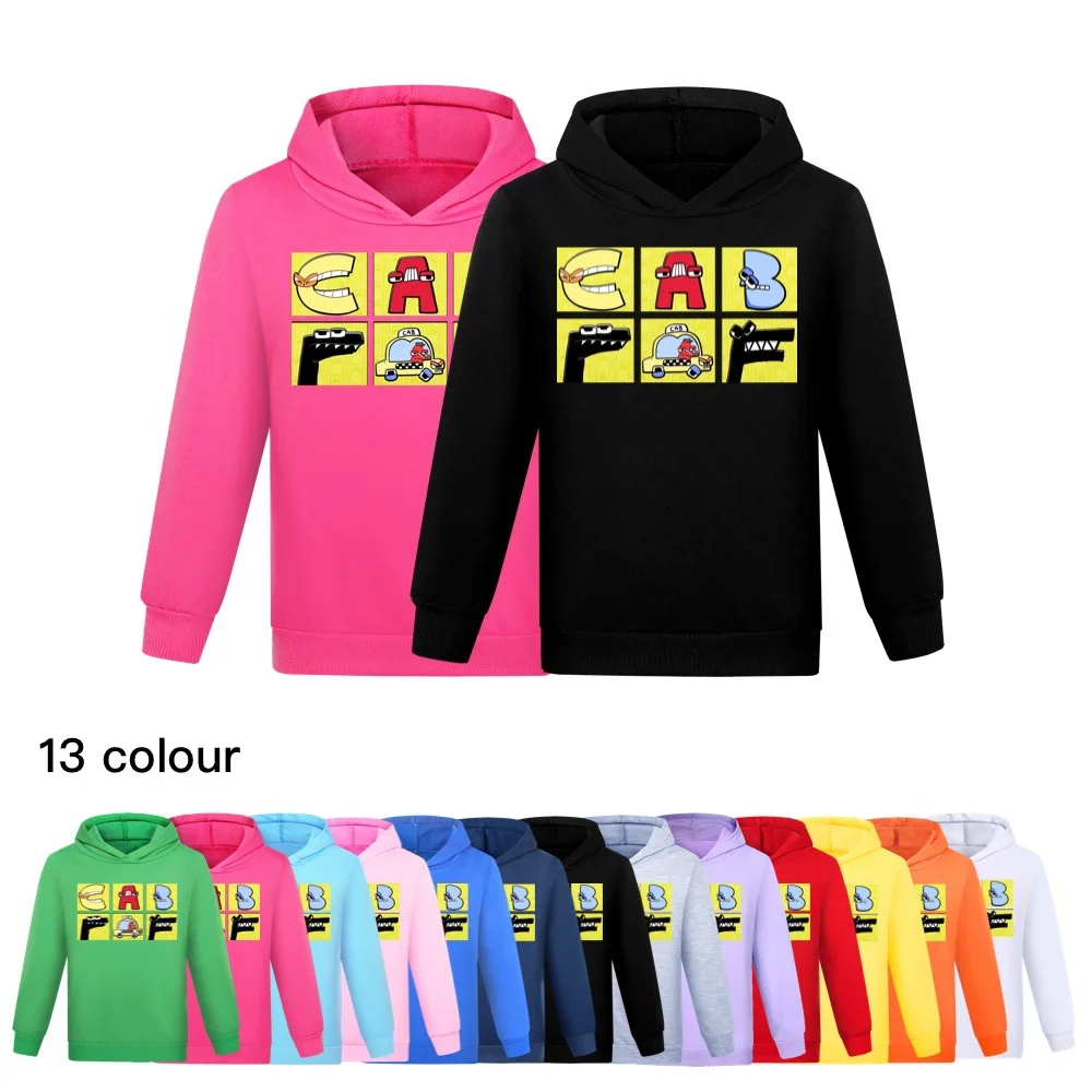 

Spring Fall Alphabet Lore Hoodies Kids Sport Tracksuits Children Sweatshirt Cartoon Teenager Boys Girls Pullover Clothing 2-16Y