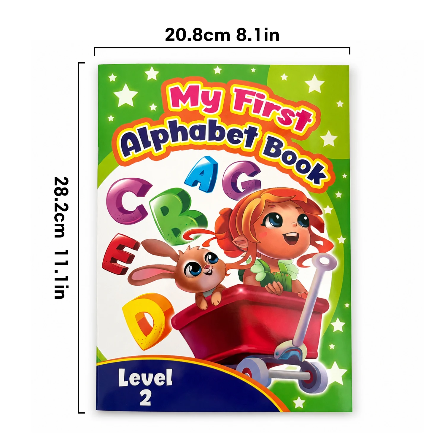 Alphabet & Number Workbook for Kids Homeschool English Vocabulary and Math Addition Subtraction Basic Calculation Practice Book