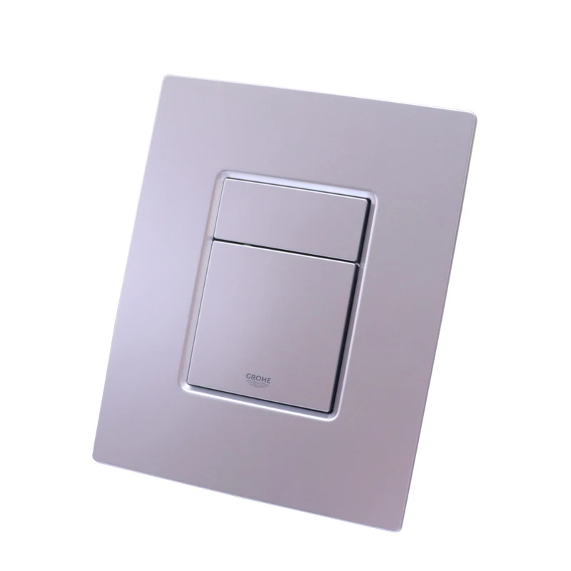 

Adaptor Hidden Water Tank Flush Plate Pneumatic Double Button Press Black Silver Chrome Hanging Wall Toilet Fittings