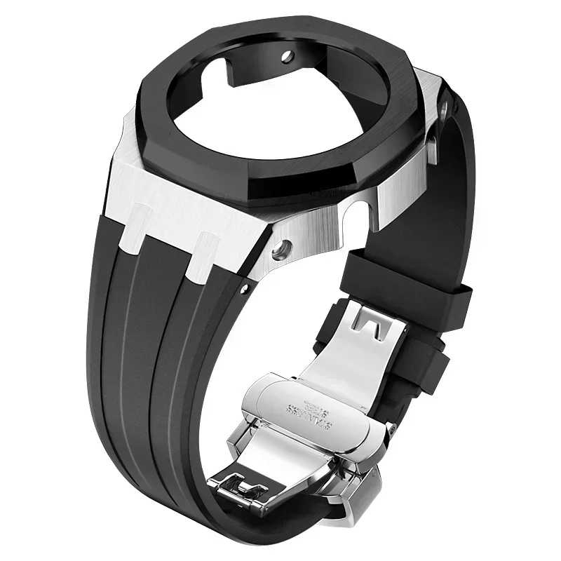 Mod Kit GEN4 Gen5 GA2100 Metall-Lünette für G Shock Casioak Modifikation 4. Generation Gummi- und Stahl-Uhrengehäuse Armband GA-B2100 2110 – Detail 6
