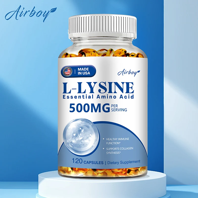 

L-Lysine Capsules - It Boosts Immunity, Promotes Healthy Skin, and Enhances Overall Vitality