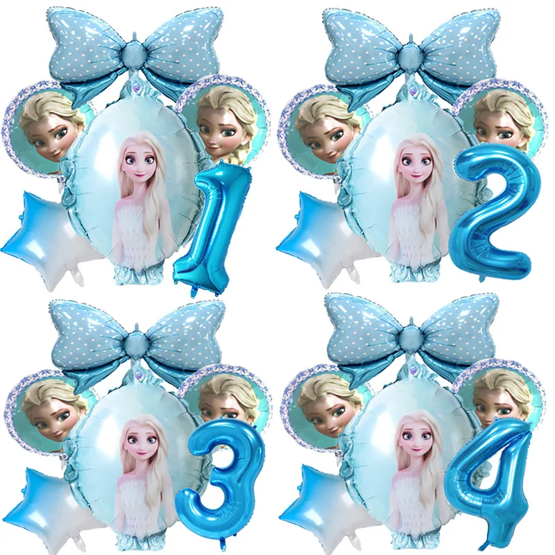 Verjaardag Decoraties Bevroren Elsa Anna Prinses Wegwerp Servies Papieren Borden Cups Banner Baby Douche Bruiloft Feestartikelen