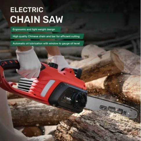 

Трансграничная 16-дюймовая цепная пила с литиевой батареей, перезаряжаемая портативная бензопила, большая бытовая пила для лесозаготовок, обрезка деревьев