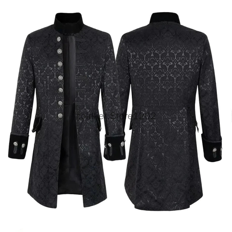 Herrenmäntel Erwachsene Kinder Steampunk Vintage Prinz Mantel Mittelalter Renaissance Jacke Viktorianisch Edwardian Cosplay Kostüme