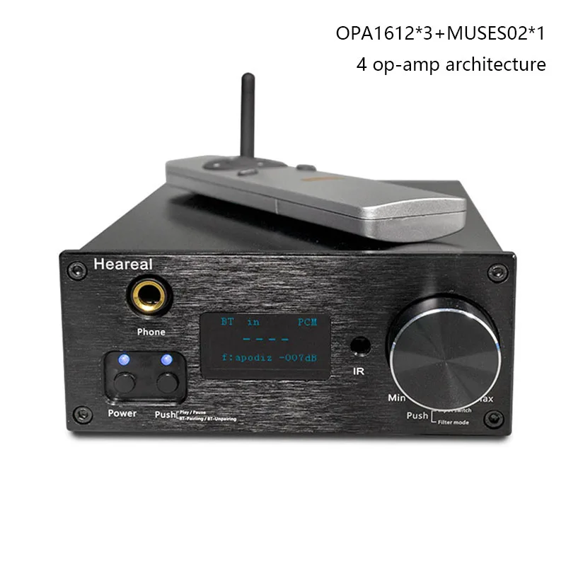 HIFI Audio Decoder DAC ESS9038Q2M QCC5125 Bluetooth 5.1 Audiophile Decoder DSD512 32BIT 384KHz Lossless Output XMOS USB