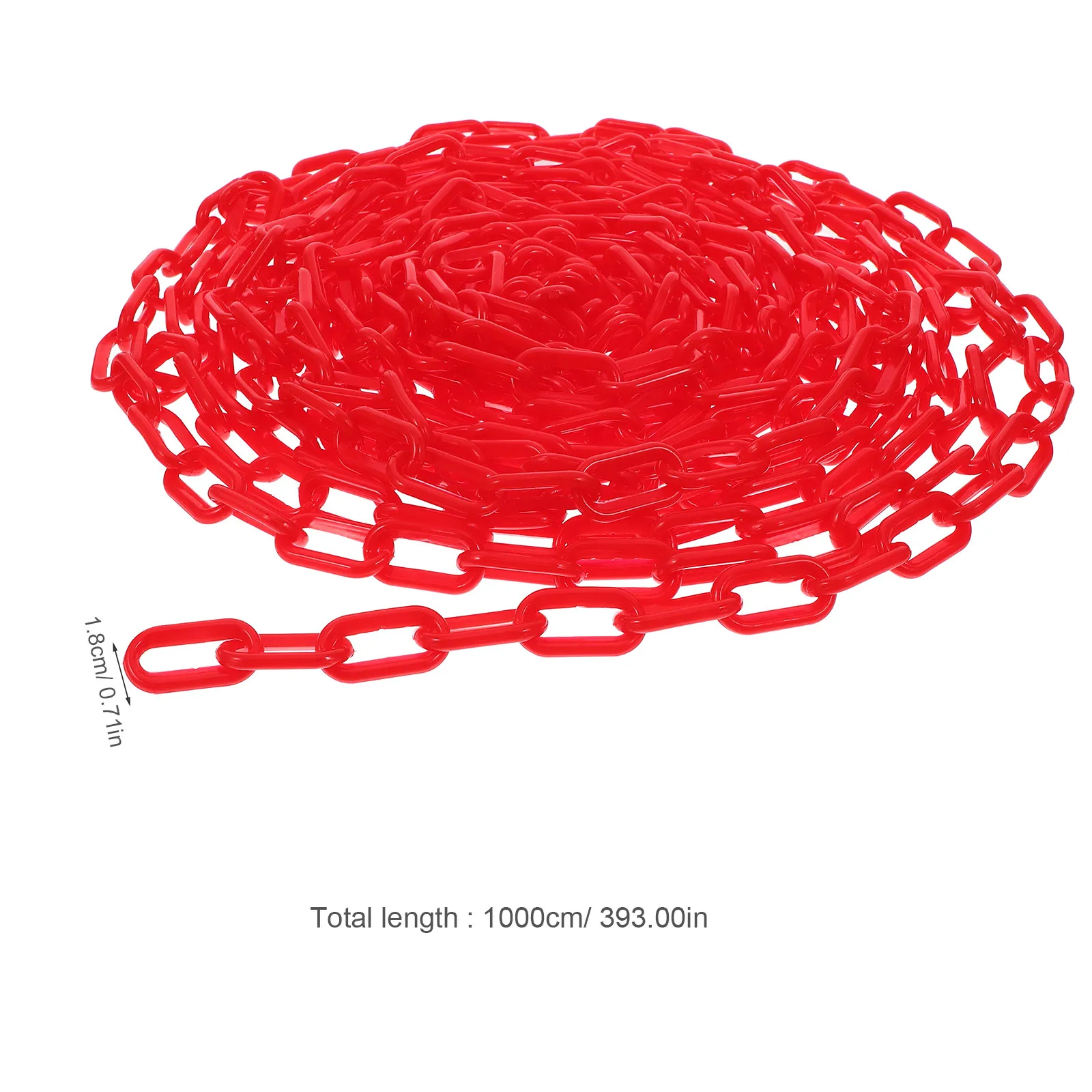 10m Plastic Barrier Chain Safety Chain Crowd Adjustable Detachable Caution Security Plastic Chains