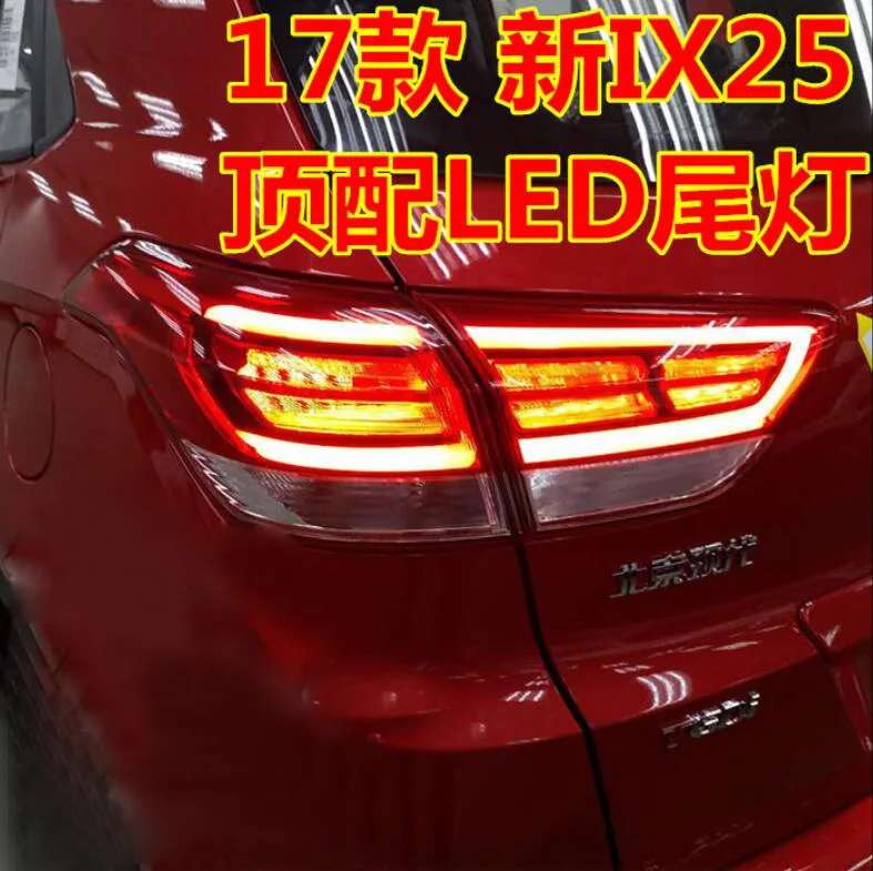 Car tail lights for taillight Creta IX25 bumper lamp 2017 2018 2019year 1set 4pcs LED IX 25 Tail Light Rear Lamp