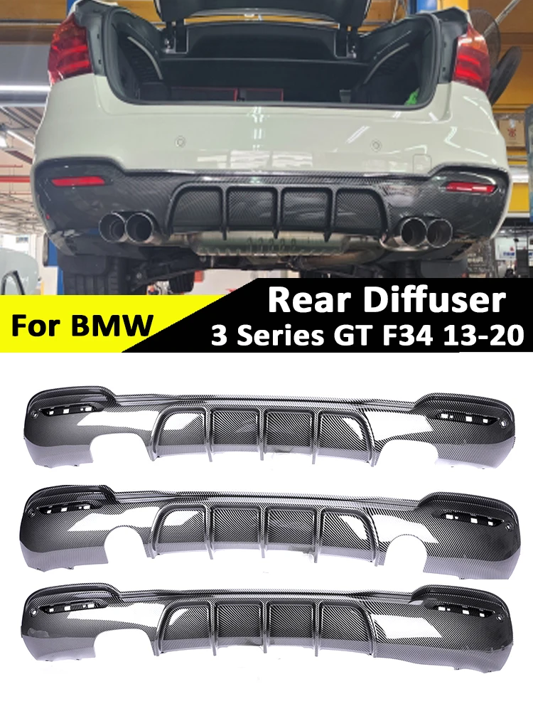 

For BMW 3 Series GT F34 2013-2020 Carbon Fiber M Tech Front Bumper Lip Replacment MP Front Skrit Splitter Spoiler Diffuser