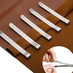 1pc Sewing Clip Stainless Steel Hemming Clips Metal Crimping Clip Fabric Measuring Ruler Quilting DIY Sewing Clip Tools