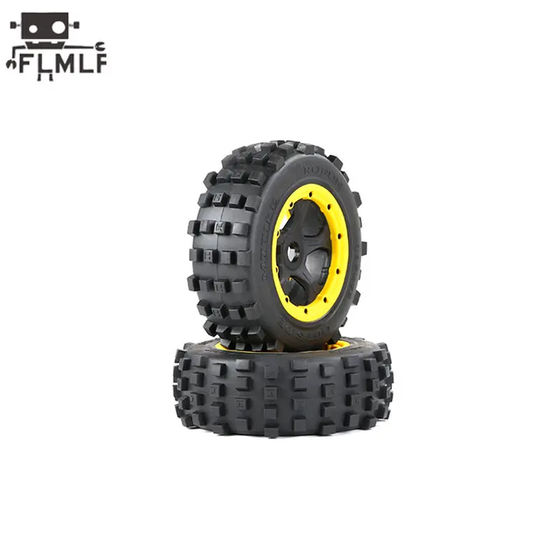 Rc Car Knobby Rear 195X80mm or Front 195X75mm Wheel Tire for 1/5 HPI ROFUN ROVAN KM BAJA 5T 5SC 5FT LOSI DBXL Truck Parts