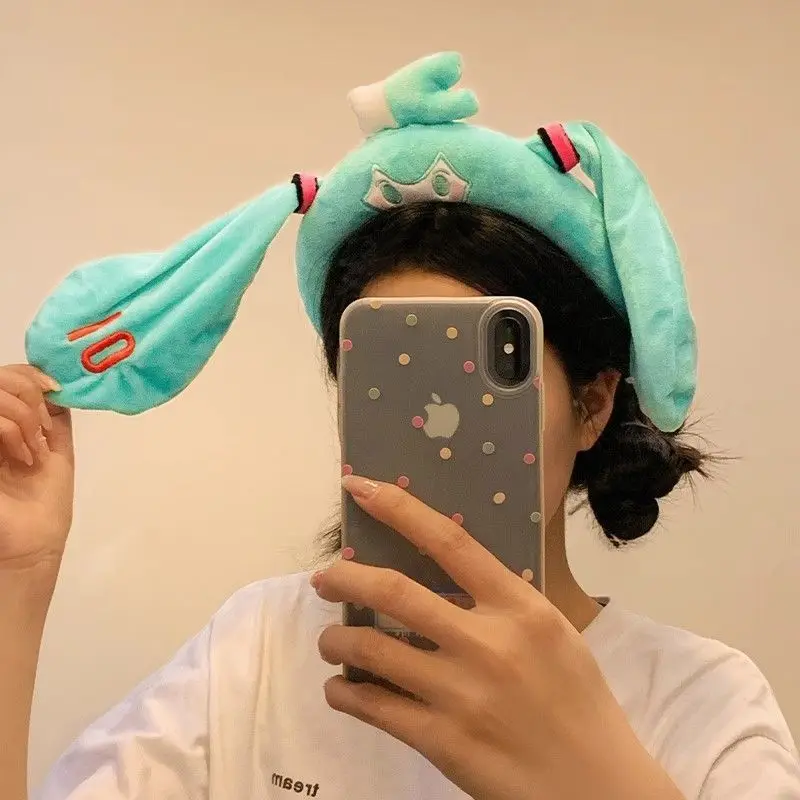 Hatsune Miku Stirnband Kreativität hochwertiges Anime zweidimensionale periphere Persönlichkeit süßes und supersüßes Gesichtswasch-Stirnband – Detail 3
