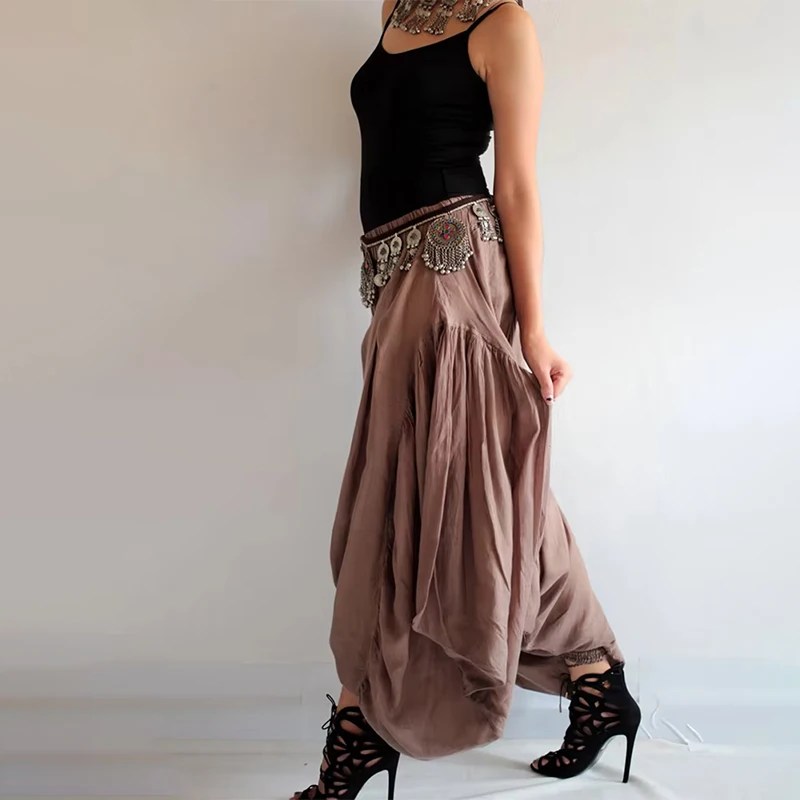 

Harajuku Retro Plus Size Women Harme Pant 2025 Fashion Boho Loose Trousers Ethnic Styles Casual Pants Female Sweatpants