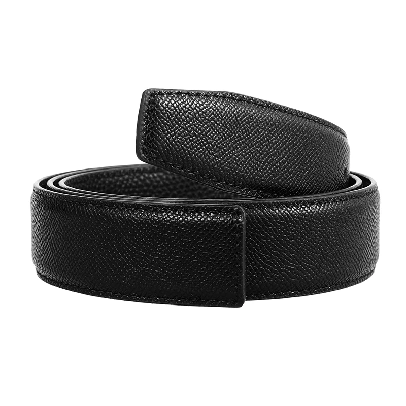 VATLTY Stylish 3.4cm Belt Strip for Men Natural Cowhide Thick Belt Without Buckle Trouser Belt Male Business Waistband