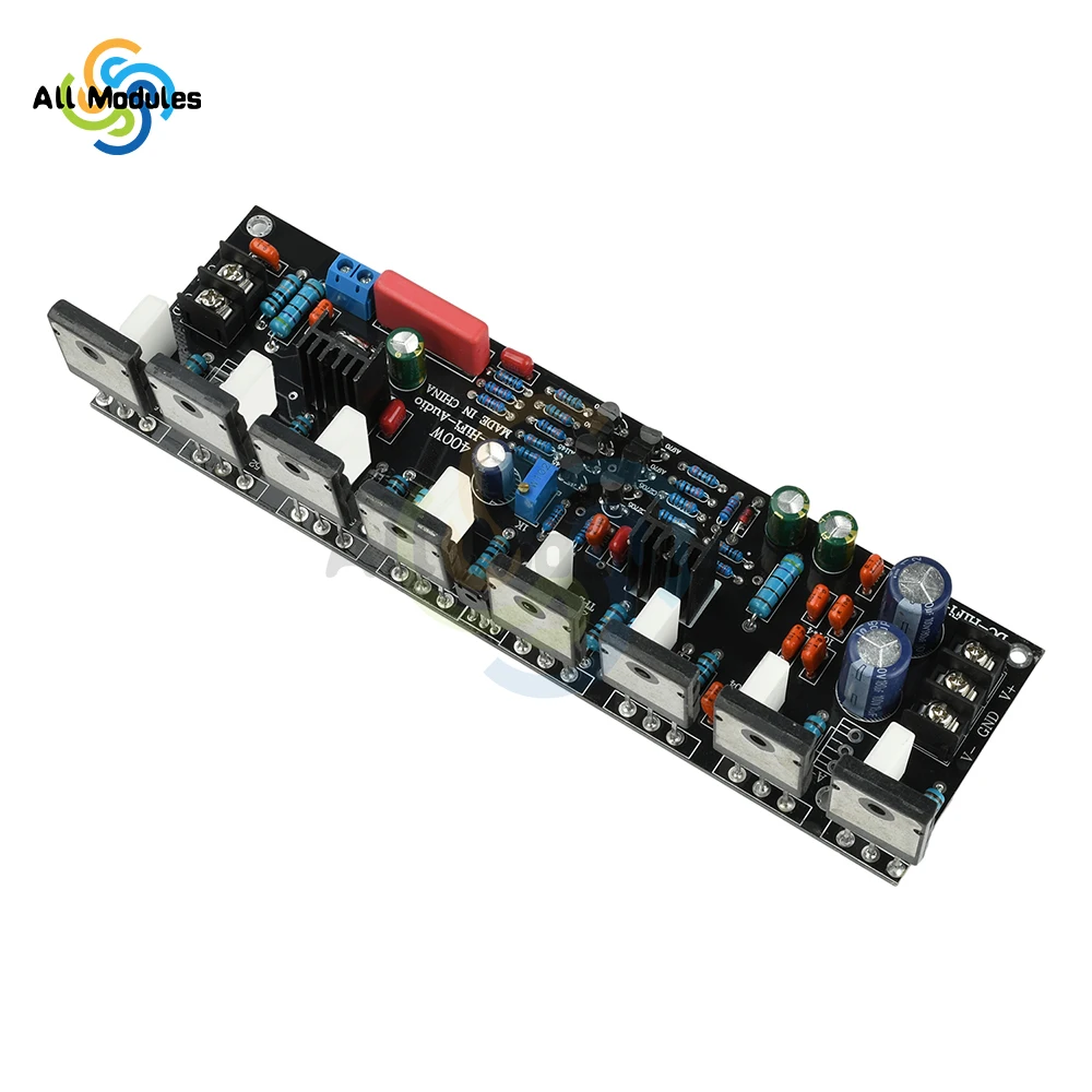 تيار مستمر 20 فولت-90 فولت ترقية 400 واط قناة واحدة مكبر كهربائي 1943 + 5200 الترانزستور عالية الطاقة وحدة الصوت أمبير