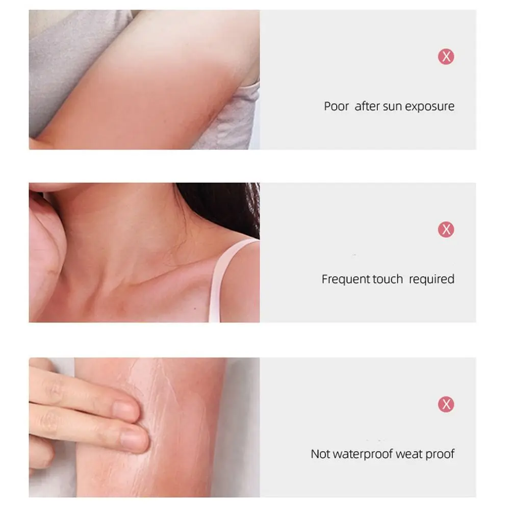 SPF50+ 60ml Sunscreen Cream Waterproof Lasting Sunblock Isolation Lotion Cream Facial Body Sunscreen