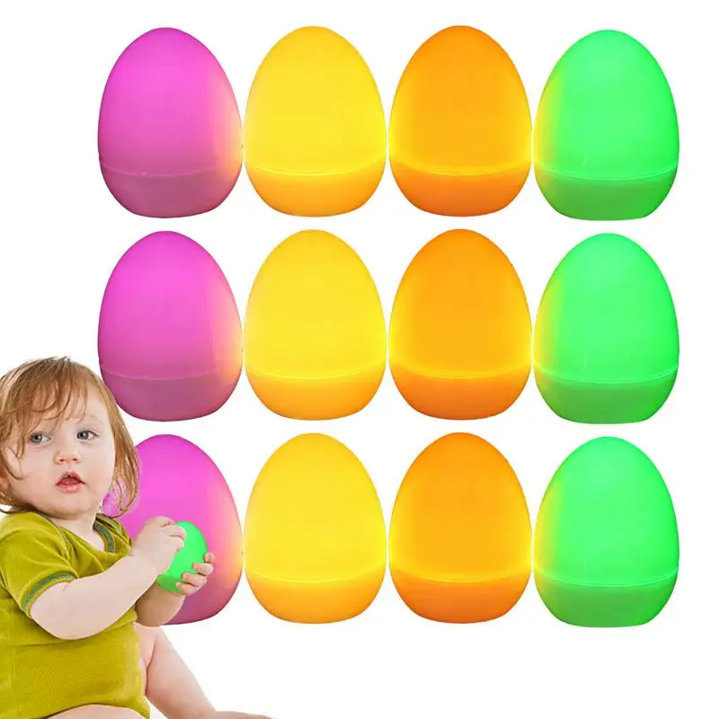 

Easter Egg Lights Indoor 12pcs LED Easter Egg Bulk Waterproof Electronic Multicolor Fall-resistant Eggs For Daily Household