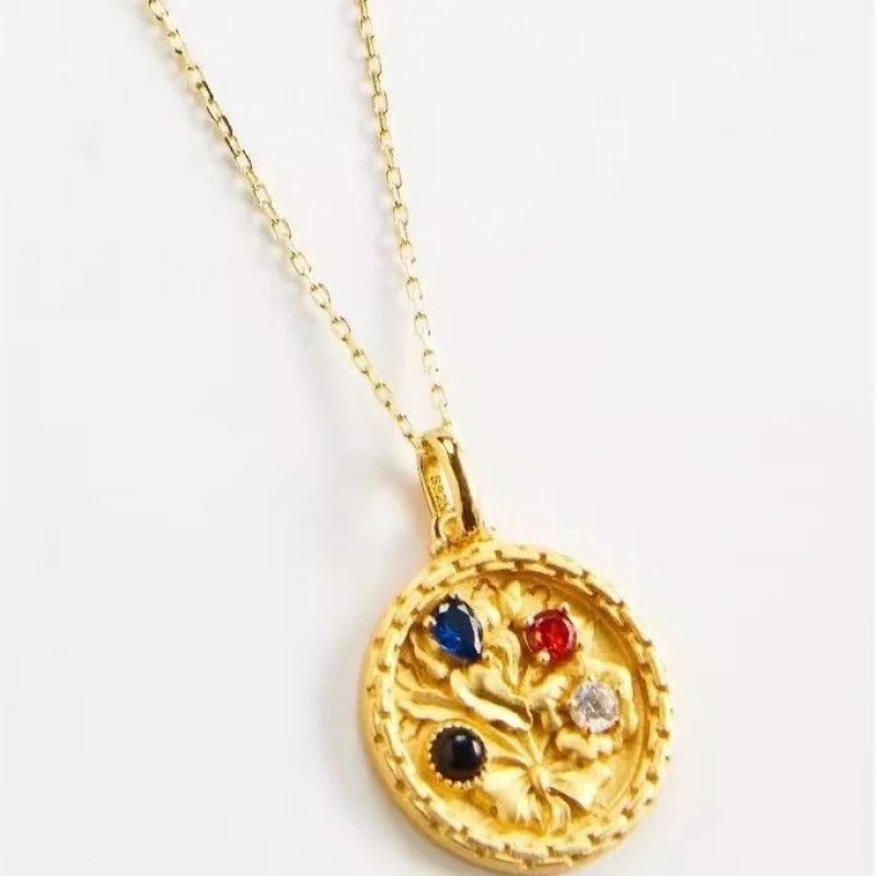 

Yhpup Луна Звезда Глаз Овальное Нержавеющая Сталь Золотого Цвета Таинственное Ожерелье Мода Циркон Винтаж Ювелирные Изделия Женщины Нержавеющий Подарок