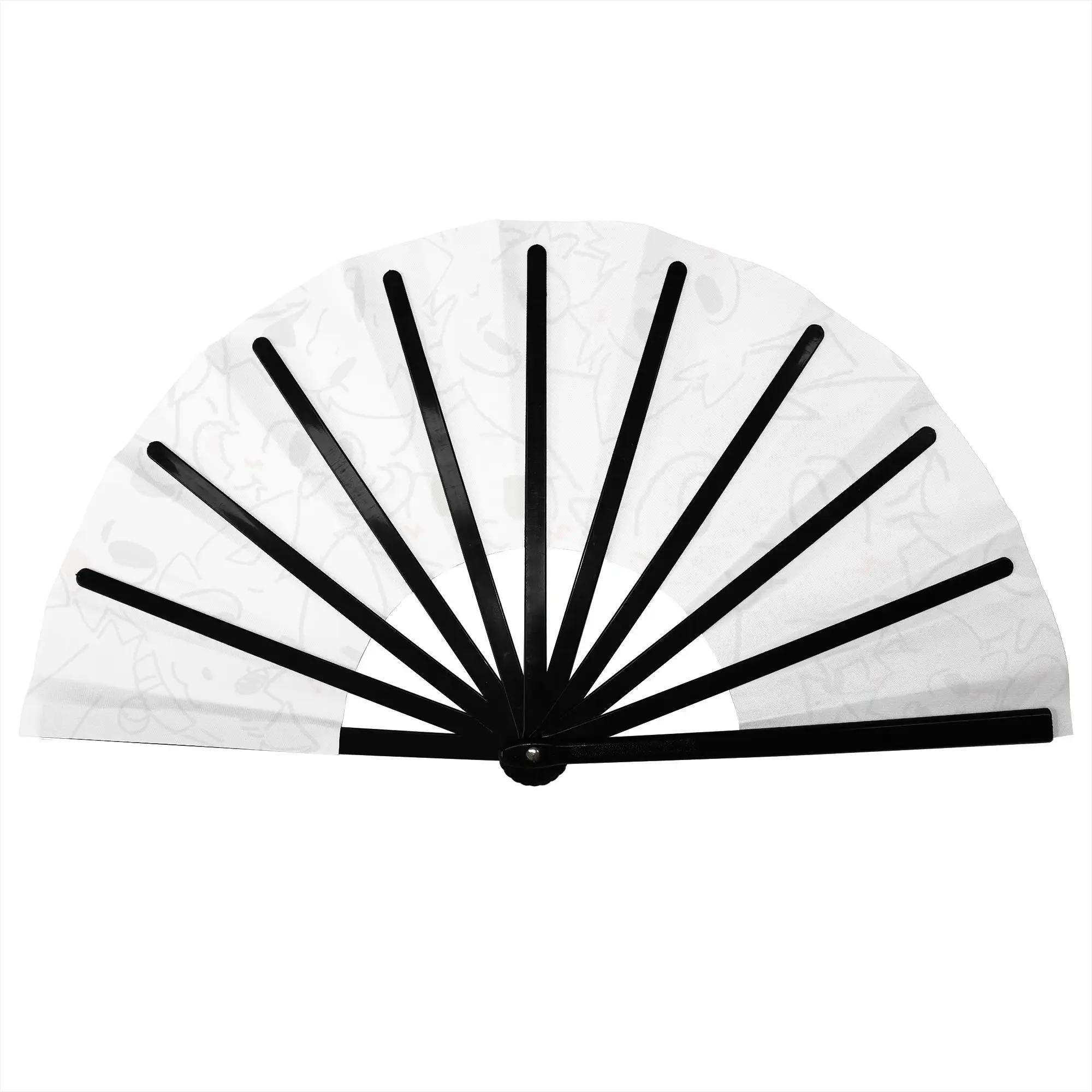 Personalised Boykisser Silly Cat Hand Fan Promotional Gift Party Cartoon Durable Folding Fans Creative Bulk Pack Fan