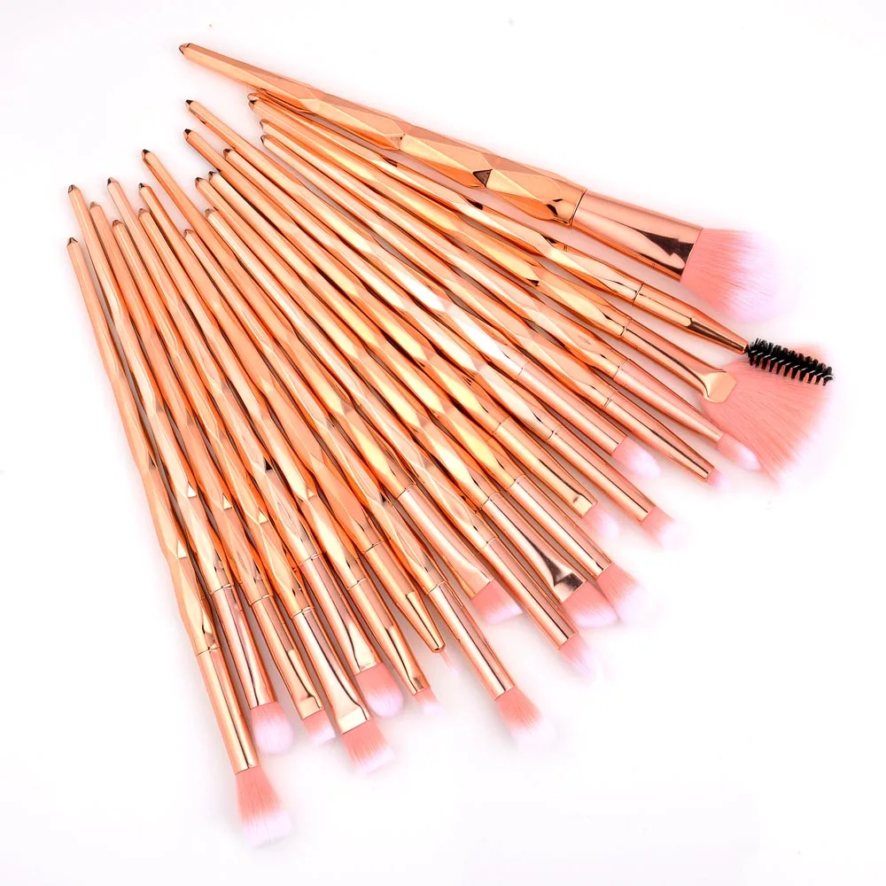 KOSMETYKI 10/20Pcs Eyelash Makeup Brushes Set Eye Shadow Brush Eyebrow Brush Foundation Mascara Brushes Cosmetic Tools Kits