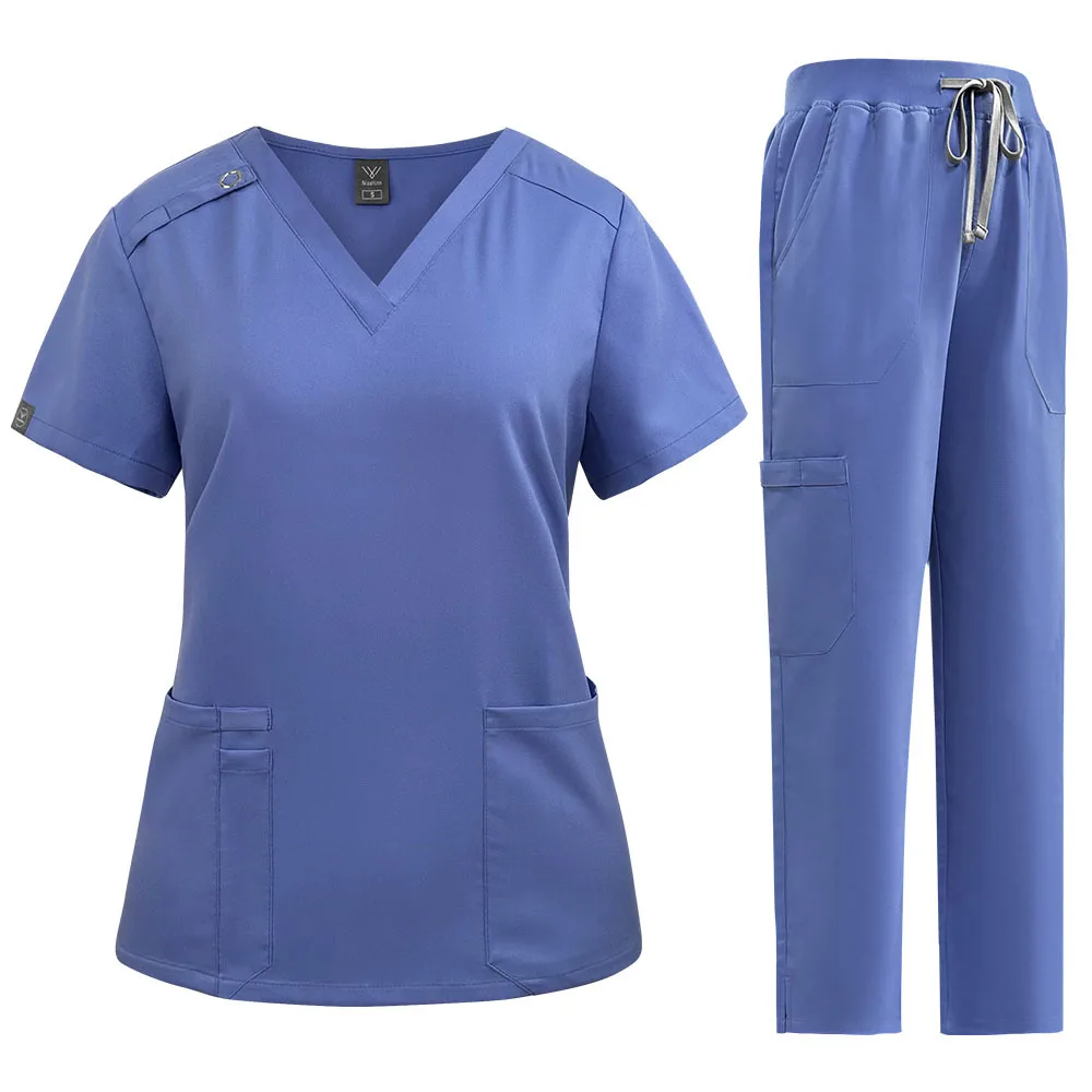 High-Quality Unisex Nurse Scrubs Set | Hot-Selling Straight-Leg Pants (Europe & America)