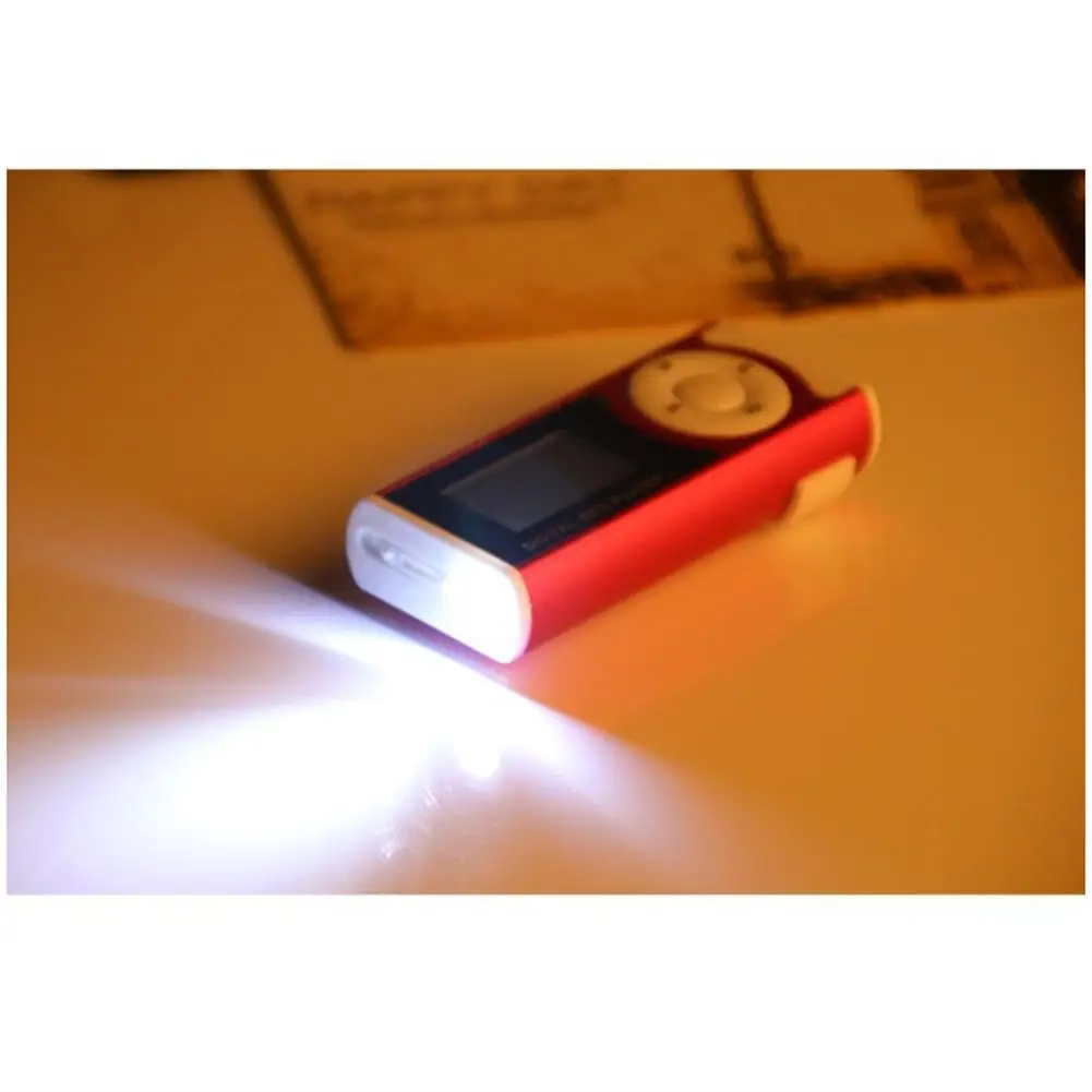 충전식 MP3 LCD 화면 음악 플레이어, 헤드폰 LED 조명 지원, 외부 마이크로 TF SS 카드