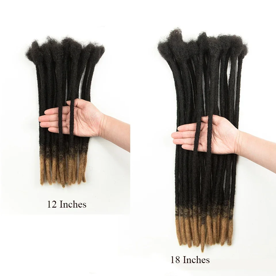 Rambut manusia dreadlock Loc ekstensi keriting lurus grosir Crochet kepang rambut Remy Peruvian ekstensi 10 20 40 60 helai