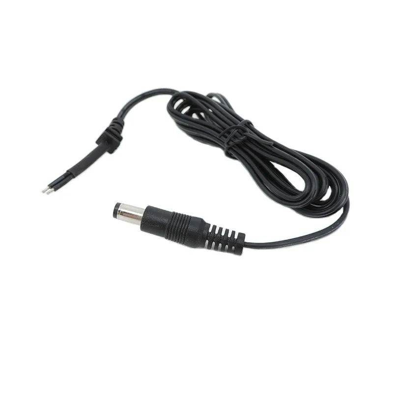 Power Adapter supply Cord DC Male Plug 2pin DC wire Cable 5.5*2.1mm Output for cctv camera laptop charger 150cm repair a