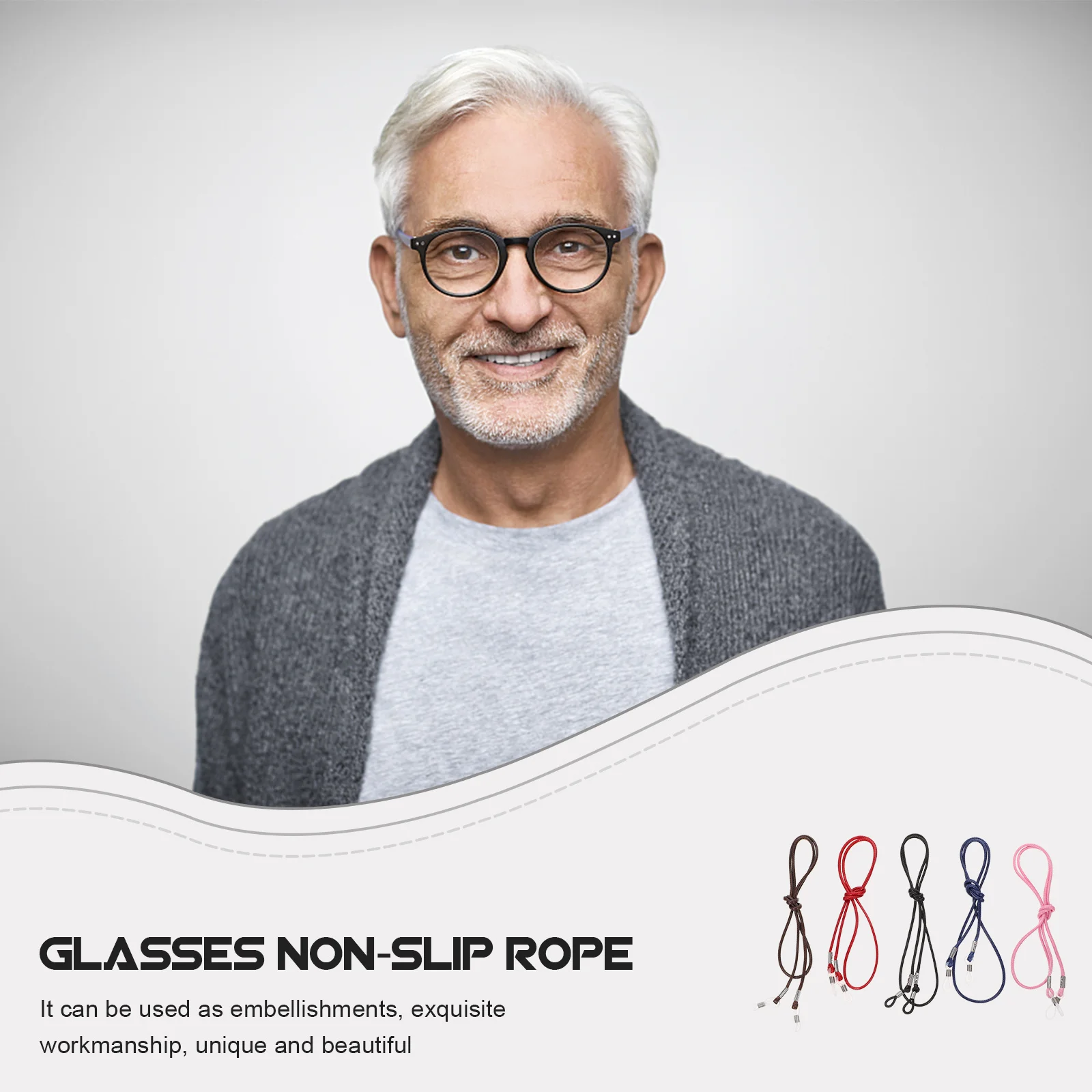 

5Pcs Glasses Holder Rope Cotton Eyeglass Lanyards Anti-Lost Neck Hanging Strap for Sunglasses Reading Glasses Eyeglasses Lanyard
