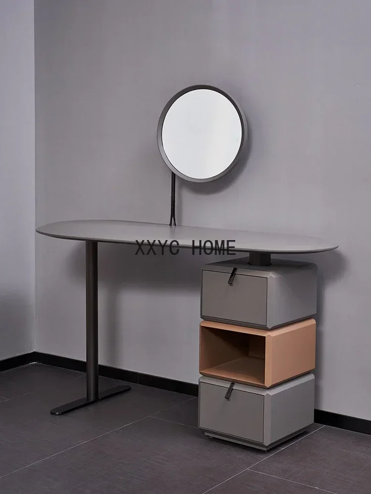 

Italian Minimalist Style Comb Dresser Light Luxury Makeup Table Creative Simple Bedroom Storage Dresser
