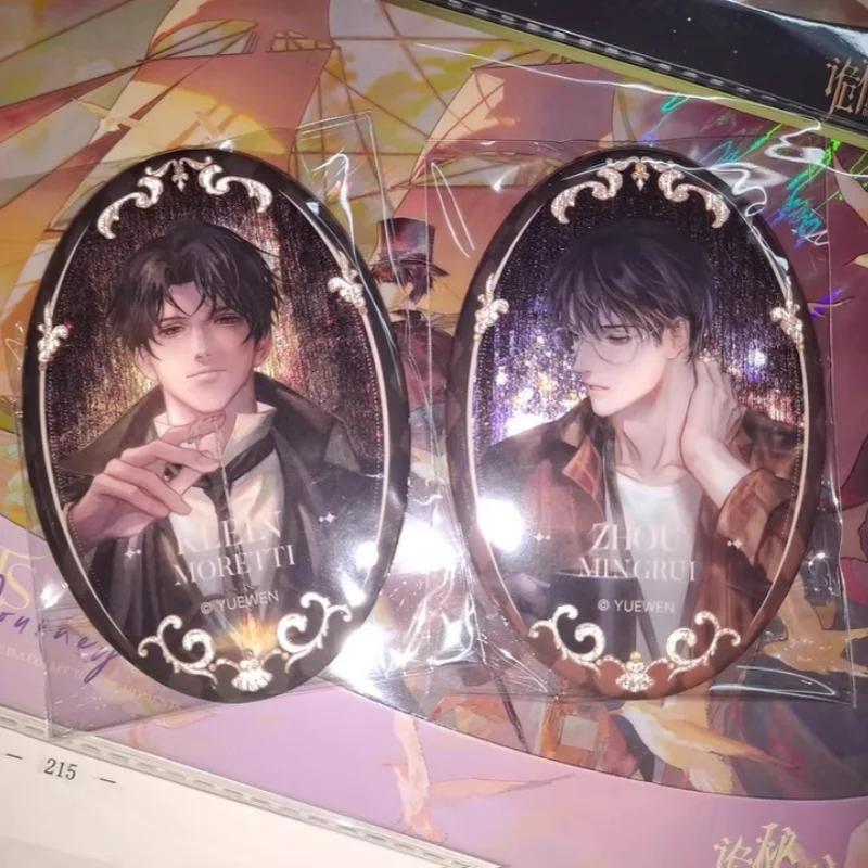 

For Collector Lord Of Mysteries Fragments Of Life Series Mirror Double Flash Badge Acg Goods Pendant Anime Figures Gift Toy