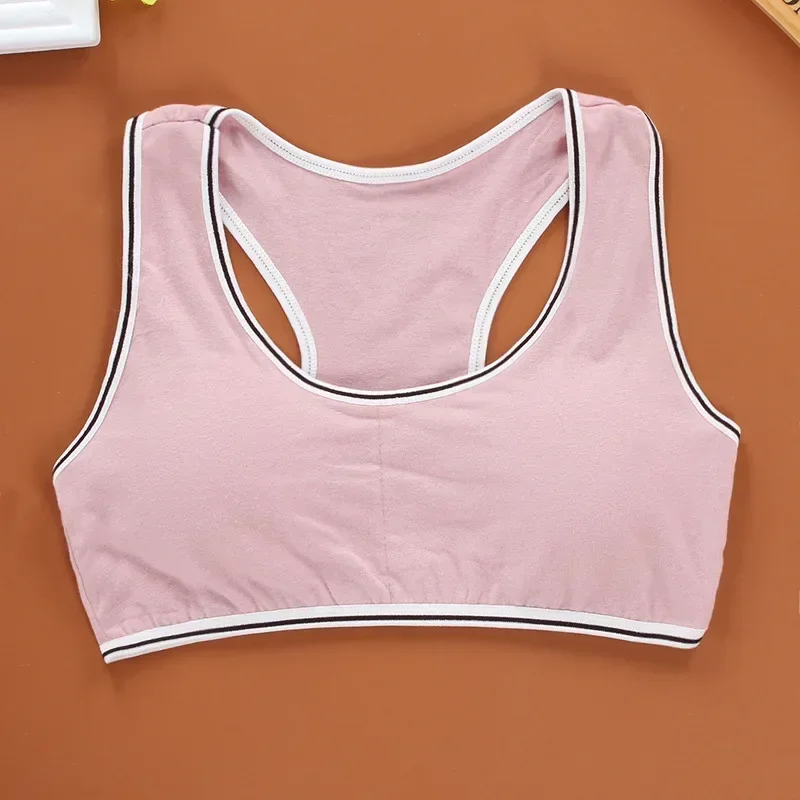 2PC Girls Training Bra Underwear Teenage Puberty Wireless Bralette Vest 8-16Years