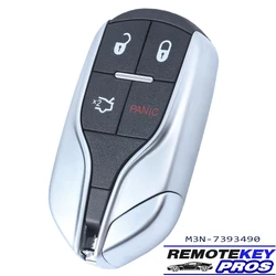 DIYKEY M3N-7393490, M3N7393490 Inteligentny pilot zdalnego sterowania 433 MHz ID46 do Maserati Ghibli Quattroporte 2014 2015 2016