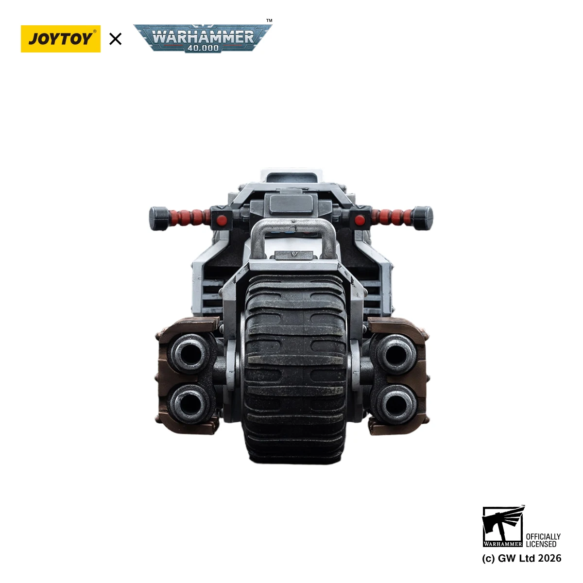 【24 hours delivery】JOYTOY Warhammer40K White Scars Raider-pattern Combat Bike 1/18 Action Figure Toy view 3