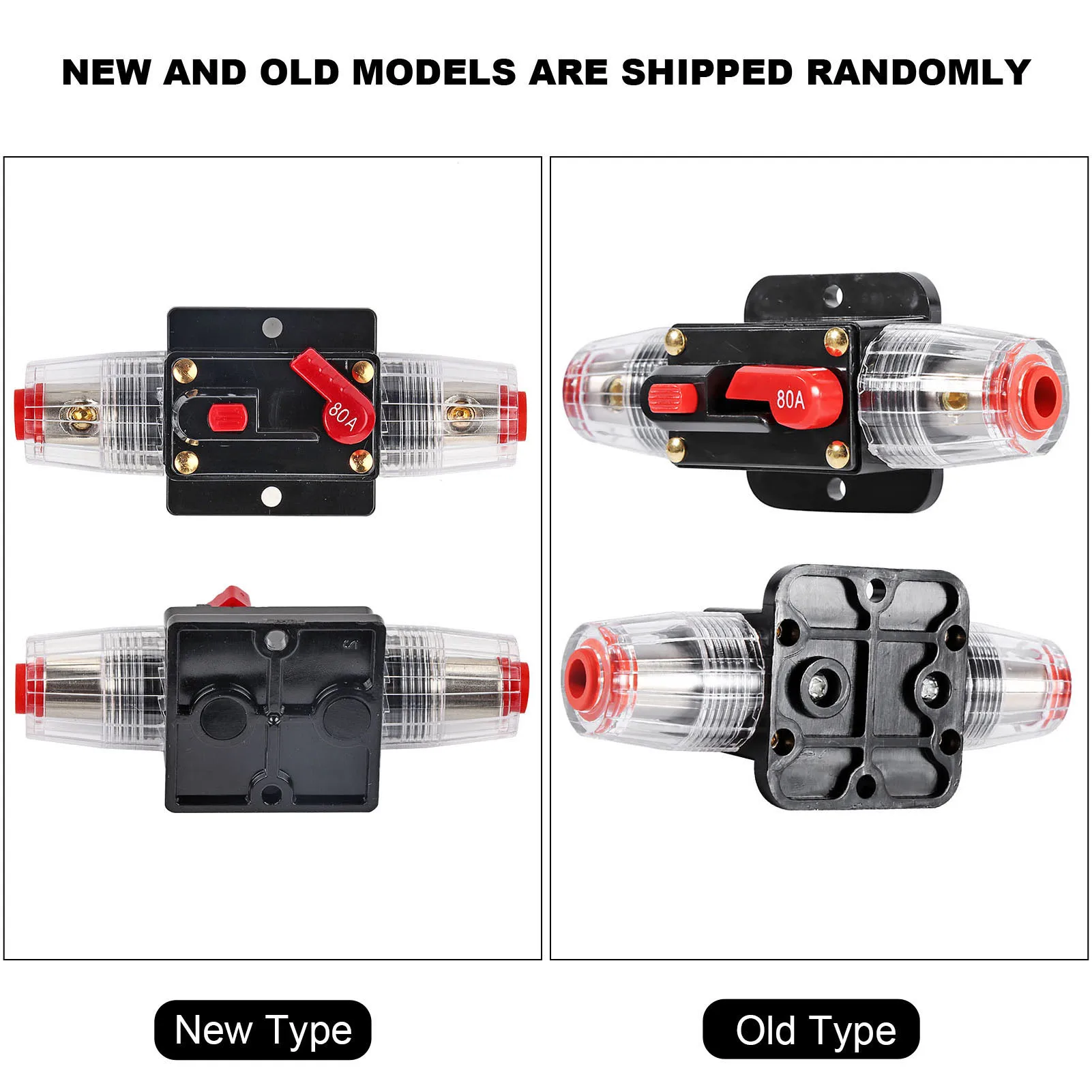 50Amp ‐ 100Amp قطاع دارة إعادة تعيين حامل الصمامات سيارة قارب فيوز حامل مقاوم للماء 12 ‐ 24 فولت جديد #3