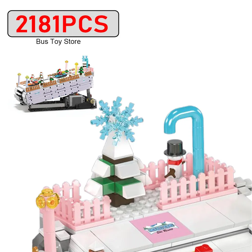 Mould King 10158 Modello di resort di sci di Natale Building Blocks set di mattoni MOC blocchi di puzzle educativi giocattoli per bambini Regali di Natale