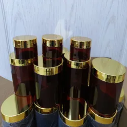 20pcs 50-500ml Empty Cream Jar Facial Mask PET Container Bottles Brown Bottle With Plastic lid Makeup Cosmetic Packing Bottle