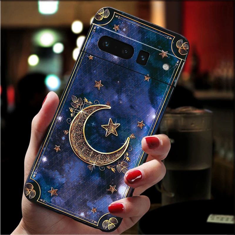 Phone Case for Google Pixel 9 Pro XL 8 7 6 Pro Pixel 8A 7A 6A 4A 3A 3XL Pixel 8 7 6 5 4 Funda Witches moon Tarot Mystery Totem