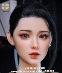 WMDOLL Top Quality Implanted Hair Eyebrow Real Silicone Sex Doll Head For TPE Adult Dolls Mannequin Fit 145cm to 175cm